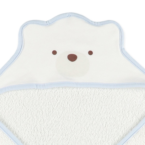 タオルアフガン・おくるみ（しろくま）