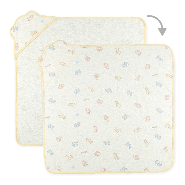 タオルアフガン・おくるみ（アニマル）