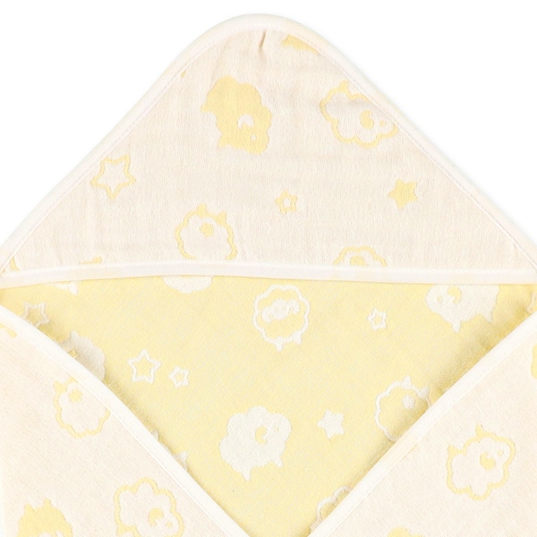 ジャガード6重ガーゼおくるみ（アニマル）