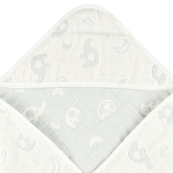 ジャガード6重ガーゼおくるみ（アニマル）