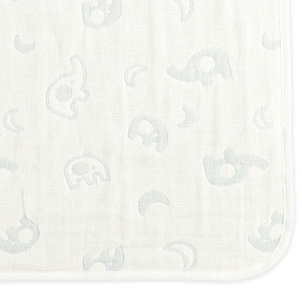 ジャガード6重ガーゼおくるみ（アニマル）