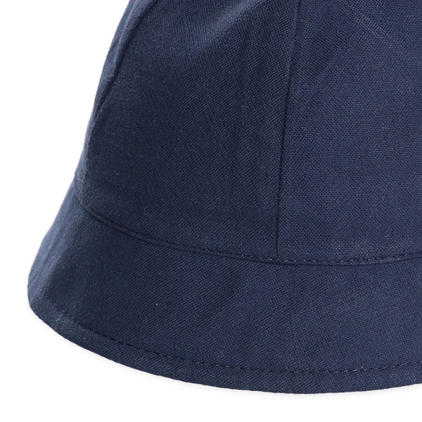 くま耳付き新生児帽子（ベージュ・ネイビー）