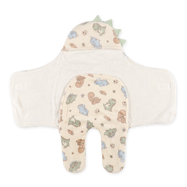 フランネル足付きアフガン・おくるみ（怪獣）