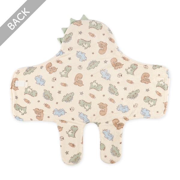 フランネル足付きアフガン・おくるみ（怪獣）