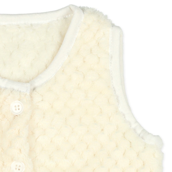 ワッフルフリース新生児ベスト