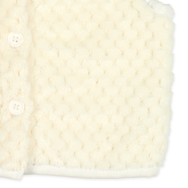 ワッフルフリース新生児ベスト