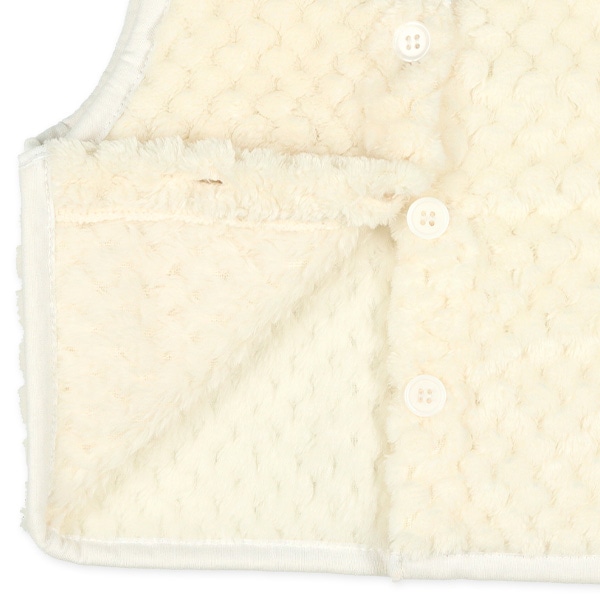 ワッフルフリース新生児ベスト