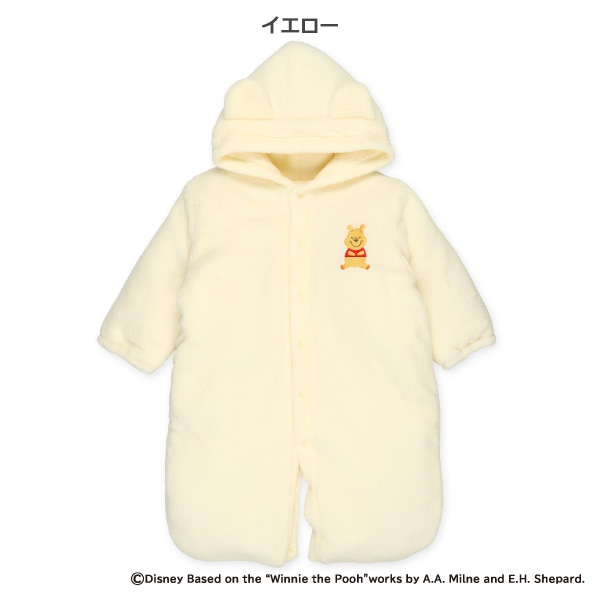 フリース防寒おくるみ（くまのプーさん）