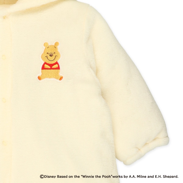 フリース防寒おくるみ（くまのプーさん）