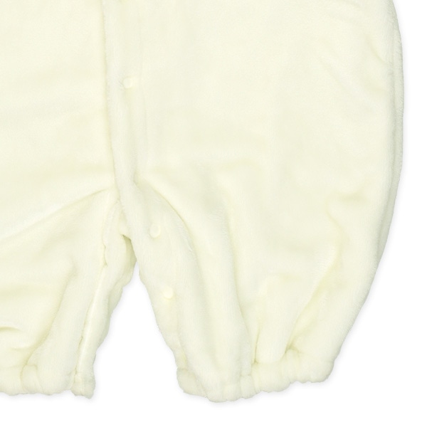 フランネル裏フリース耳付き梵天コンビオール