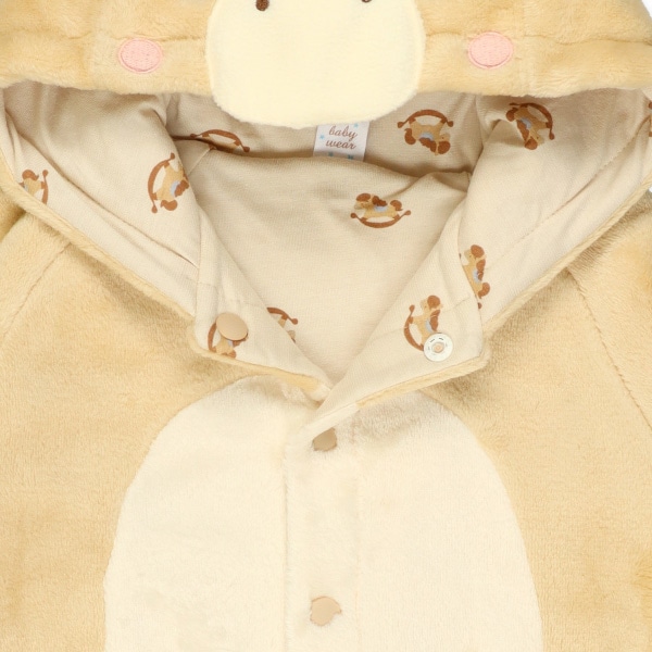 フランネルうま長袖コンビオール