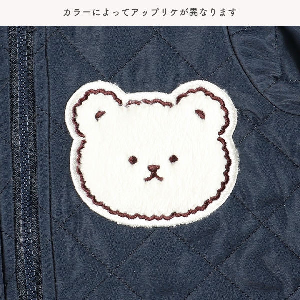 キルトくま耳付きバギーオール
