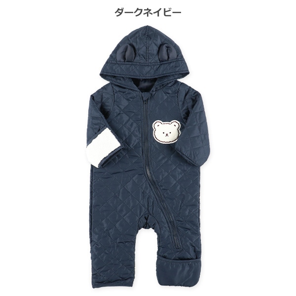 キルトくま耳付きバギーオール