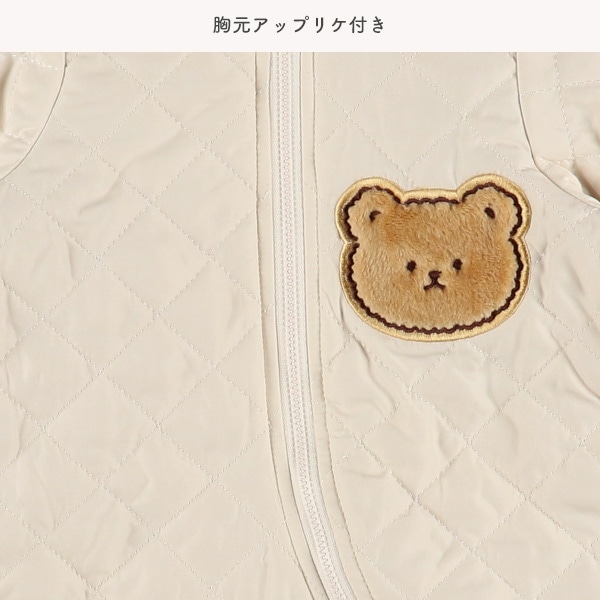 キルトくま耳付きバギーオール