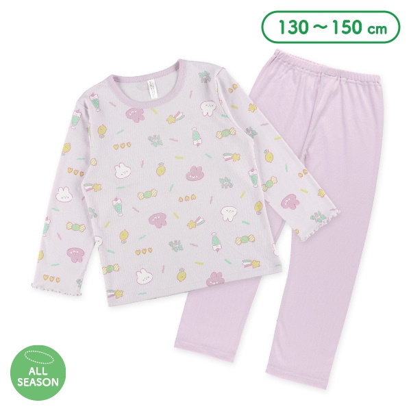 長袖パジャマ（うさぎアイコン）