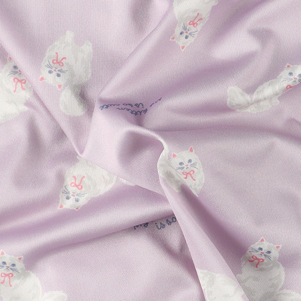 前開き長袖パジャマ（ねこ総柄）