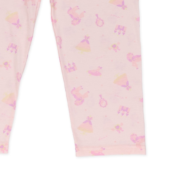 袖ロールアップ前開き長袖パジャマ（ユニコーン）