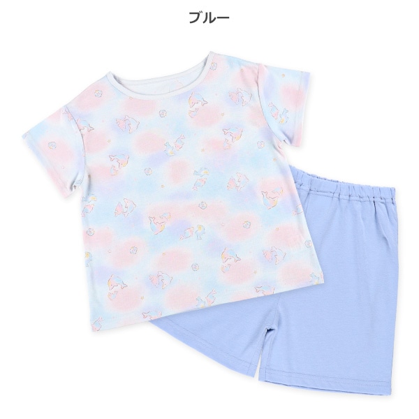 半袖パジャマ（イルカ・タイダイ風）