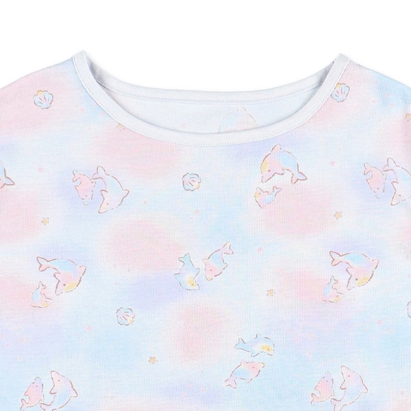 半袖パジャマ（イルカ・タイダイ風）