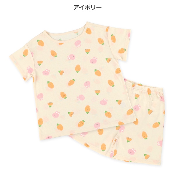 半袖パジャマ（うさぎ・にんじん）
