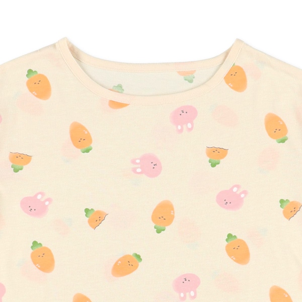 半袖パジャマ（うさぎ・にんじん）