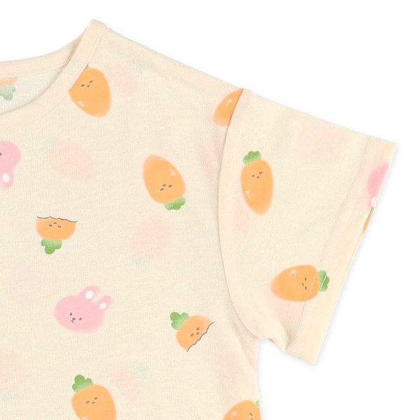 半袖パジャマ（うさぎ・にんじん）