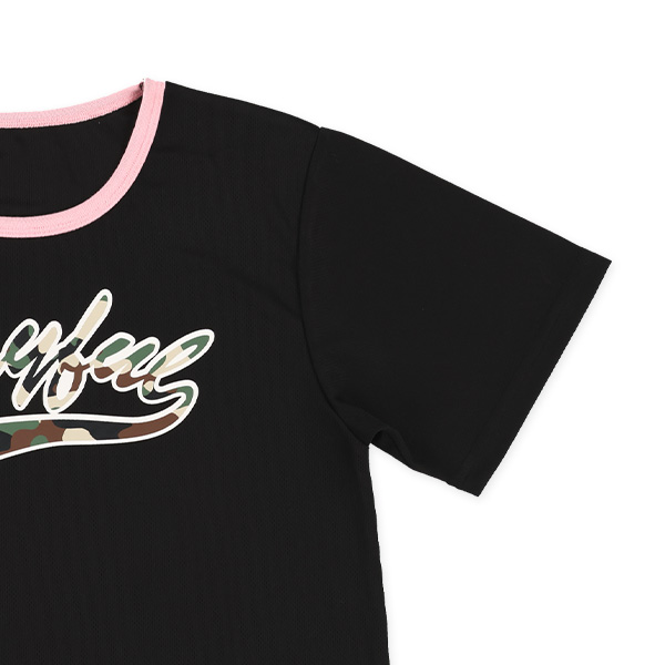 エステルメッシュ半袖パジャマ（ロゴ迷彩）