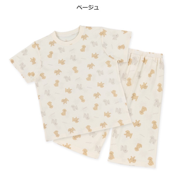 半袖パジャマ（トイプードル総柄）