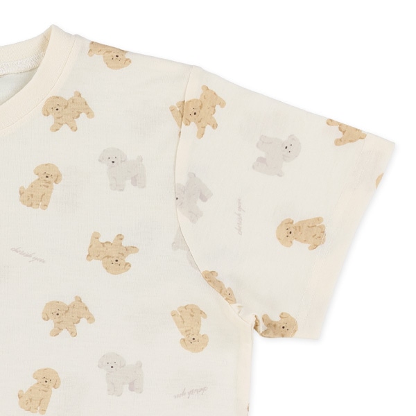 半袖パジャマ（トイプードル総柄）