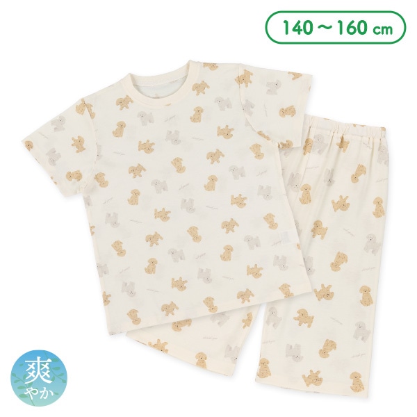 半袖パジャマ（トイプードル総柄）