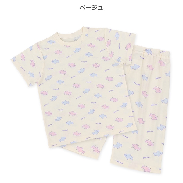半袖パジャマ（コザメ総柄）