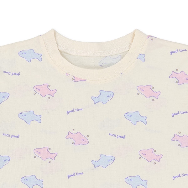 半袖パジャマ（コザメ総柄）