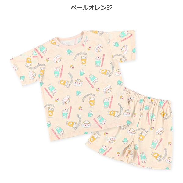 半袖パジャマ（カフェねこ総柄）