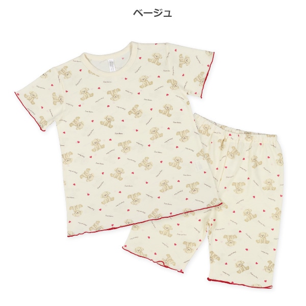 半袖パジャマ（トイプードル総柄）