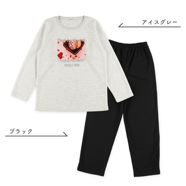 長袖パジャマ（ドーナツ転写プリント）