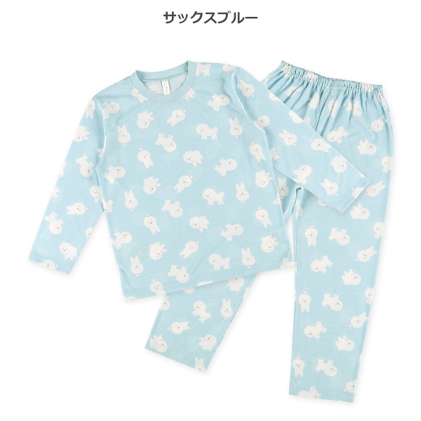 長袖パジャマ（こいぬ総柄）