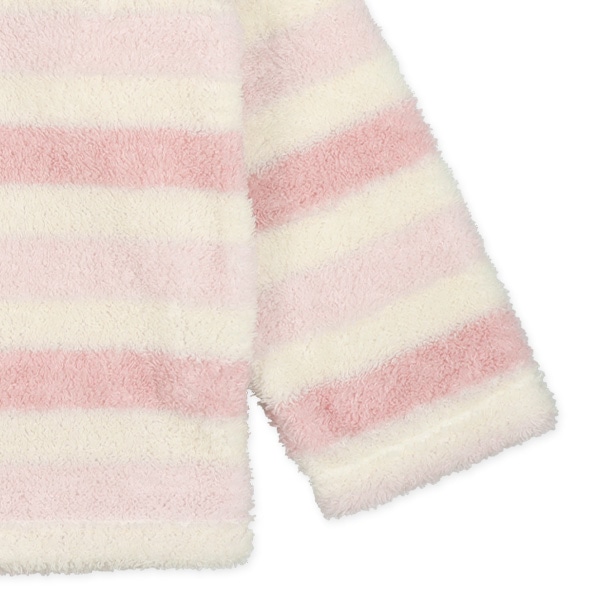 ちびもこフリース長袖パジャマ（ボーダー）