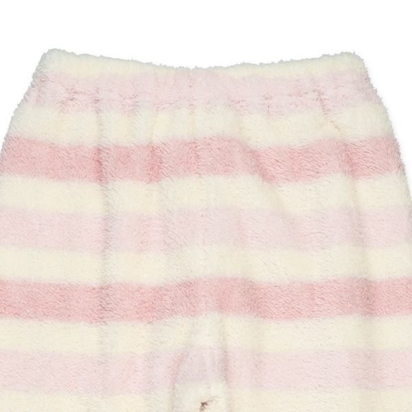 ちびもこフリース長袖パジャマ（ボーダー）