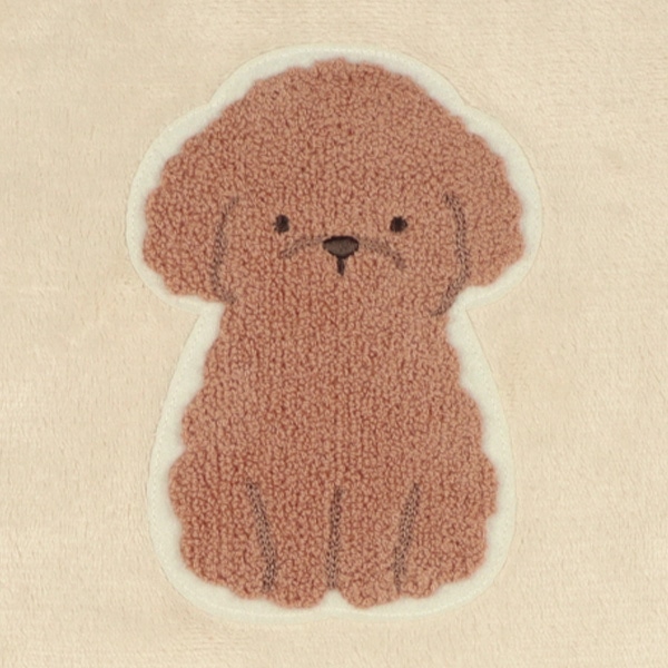 マイクロフリース長袖パジャマ（プードル刺繍）