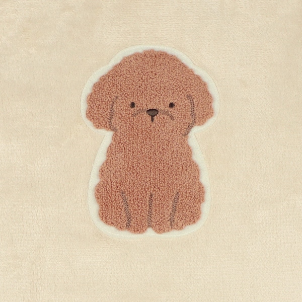 マイクロフリース長袖パジャマ（プードル刺繍）