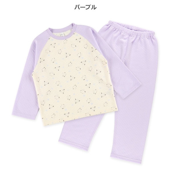 キルトラグラン長袖パジャマ（シマエナガ）
