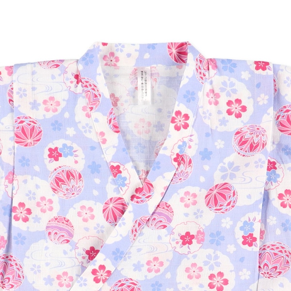 甚平（花と手毬）