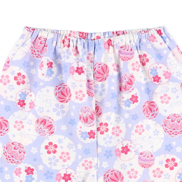 甚平（花と手毬）