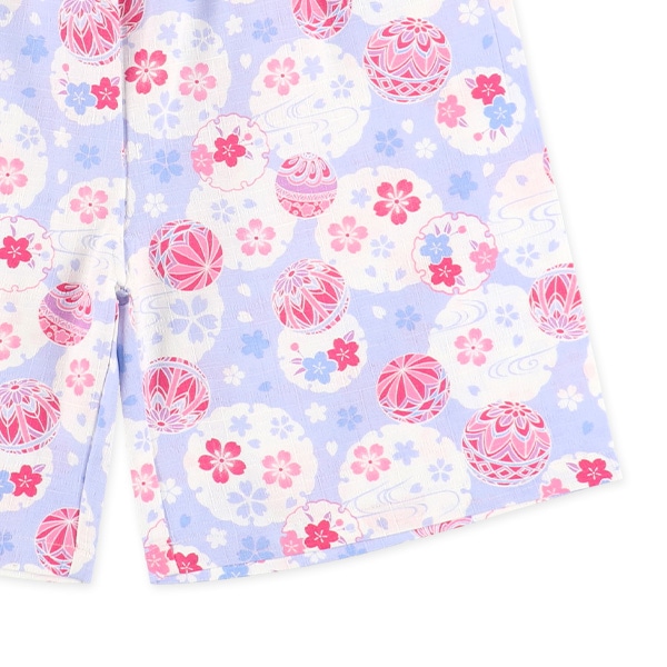 甚平（花と手毬）