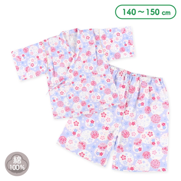 甚平（花と手毬）