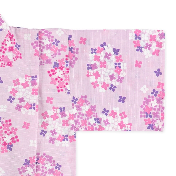 帯付き甚平ドレス（紫陽花）