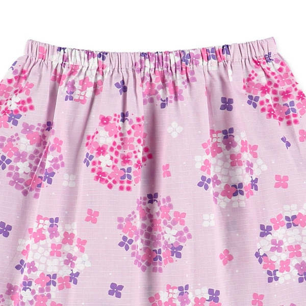 帯付き甚平ドレス（紫陽花）