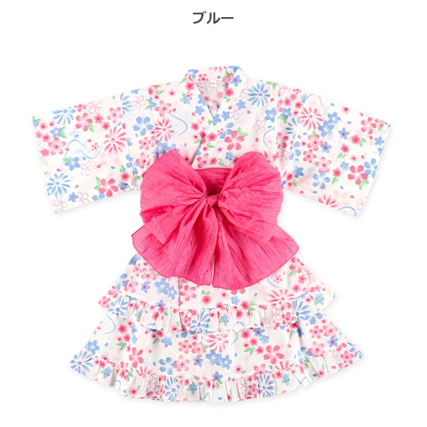 帯付き甚平ドレス（桜）