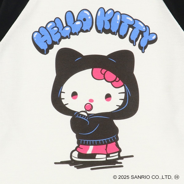 ラグラン長袖パジャマ（ハローキティ）