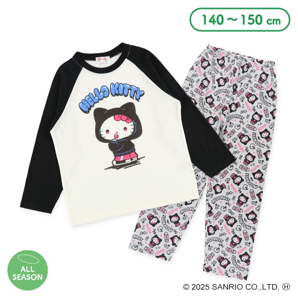 ラグラン長袖パジャマ（ハローキティ）